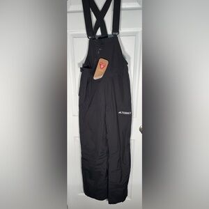 $260 Men’s Small S Adidas Terrex Xperior 2L Insulated Bib Alpine Ski Pants Black